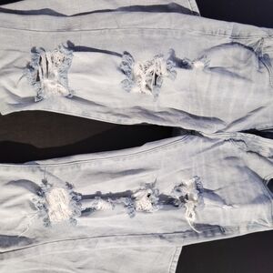 Distressed Light Blue Women's Jeans